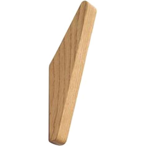 Gancio da parete creativo giapponese in legno massello per vestiti, sciarpe, asciugamani o cuffie (legno naturale)