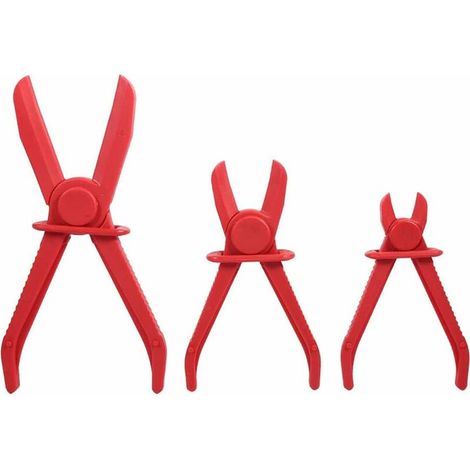 3 Pieces Plastic Hands Free Tool Pliers, Hose Line Pliers Tool, Fuel Line Pliers Plastics (1/5)