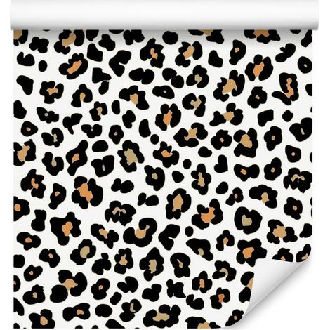 Carta da parati effetto pelle di animale, grigia e grigio chiaro, 50x1000 cm (1/5)