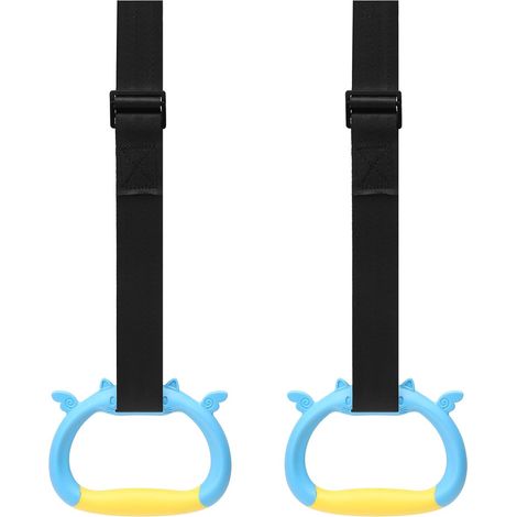 Ensemble d'anneaux de gymnastique pour la maison, kit d'entraînement aux anneaux pour enfants, anneaux de gymnastique, anneaux de gymnastique antidérapants, anneaux d'entraînement, ceinture ajustable, (1/5)