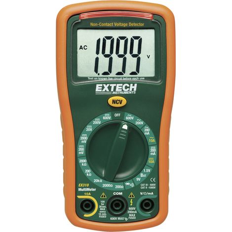 Extech EX310 Hand-Multimeter digital CAT III 600 V Anzeige (Counts): 2000