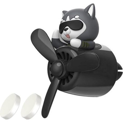 diffuseur de parfum pour voiture Husky Fan, clip de parfum, diffuseur d'air pour voiture, accessoire d'aromathérapie pour voiture - Noir (1/5)