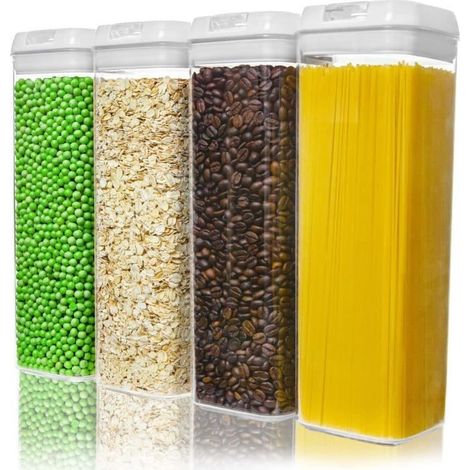 TEMPSA 4PCS Boîtes Hermetique Alimentaire Ensemble de Conservation Alimentaire Sèche Sans BPA (1/4)