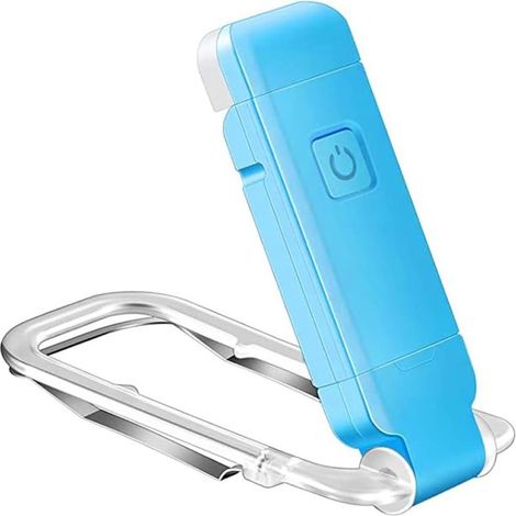 Lampe de lecture LED avec protection oculaire, rechargeable par USB, clip flexible et portable pour bureau et lecture (1/3)
