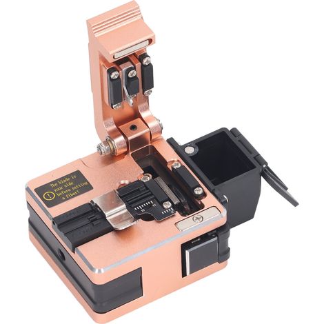 Cliveuse de fibre optique rose haute précision, longueur de coupe 18 mm, retour automatique (1/5)