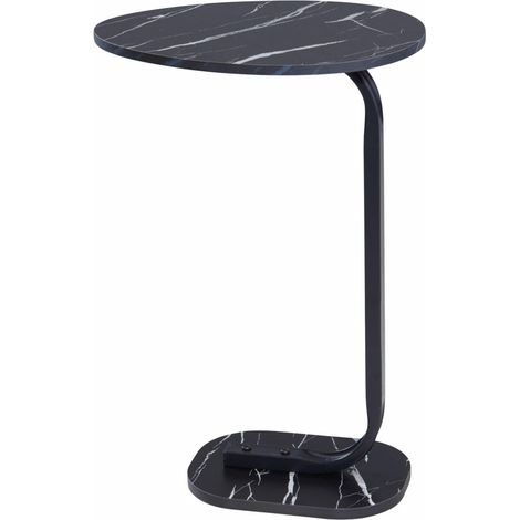 Tavolino con piano in marmo nero, altezza 59 cm (1/3)