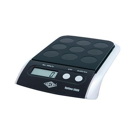 Briefwaage ® Optimo 5000 1 g 5kg ohne Netzanschluss schwarz/silber (1/4)