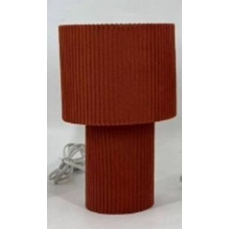Lampada jolina cilindrica, altezza 28 cm, color terracotta - Atmosphera créateur d'intérieur (1/5)