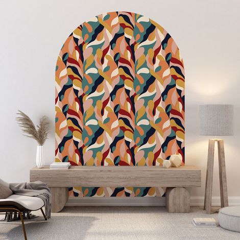 Stickers Arche - Motif botanique - 90 x 215 cm - Adhésif MAT (1/5)