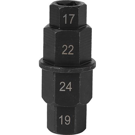 Clé à fourche pour axe de roue moto, outil de réparation pour écrous de 17mm 19mm 22mm 24mm, axe avant (1/5)