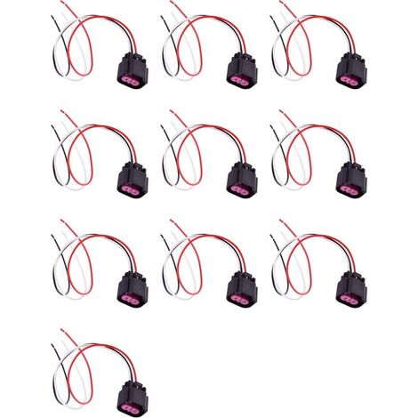 Adecuado para 10 conectores flexibles para sensores de presión de combustible 13577394 PT-E85-2, adecuado para el arnés de conectores del sensor de combustible E85.