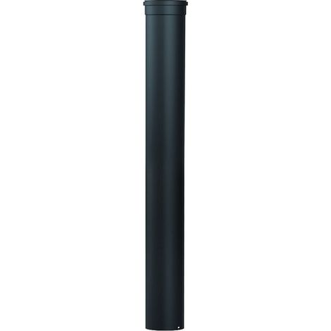 Tubo 0,5m m/f in acciaio nero opaco 80mm Pellet stufa riscaldamento canna fumaria