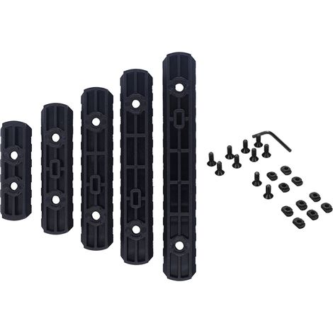 5-teiliges Schienensegment für Picatinny-Nylon, 5, 7, 9, 11, 13 Schlitze, Zubehör zum Austausch (1/5)
