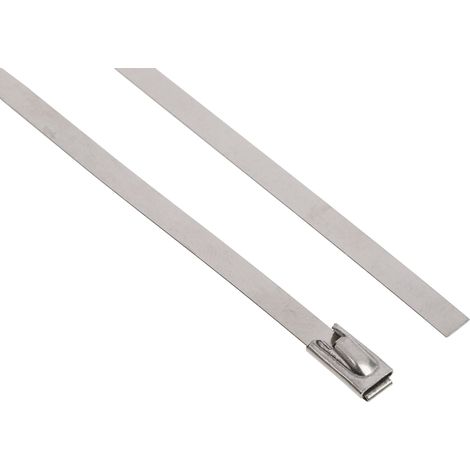 Serre-câble RS PRO Acier en Acier inoxydable, 360mm x 4,6 mm ( Prix pour Sachet de 100 ) (1/2)