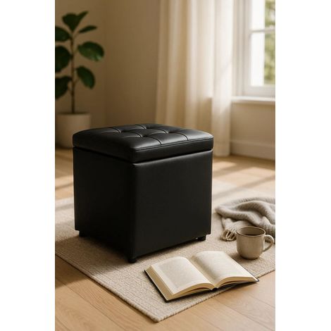 Decoración - Boxi Set 2 Polipiel - Negro (1/2)