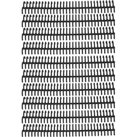 10 Anneaux de Reliure Plastique 30 Trous 22mm Diamètre Intérieur, Noir, Résistants à l'Usure pour Reliure Feuilles Mobiles (1/5)