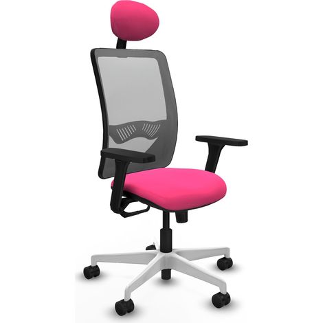 Chaise ergonomique piqueras y crespo Zulema gris cuir synthétique (1/2)