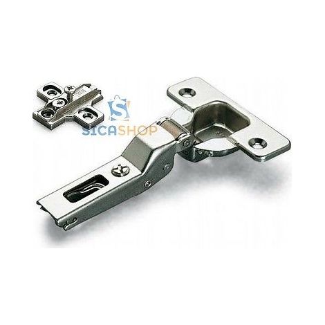 Salice Cerniera + Basetta Regolabile a croce chiusura automatica mm35 collo9