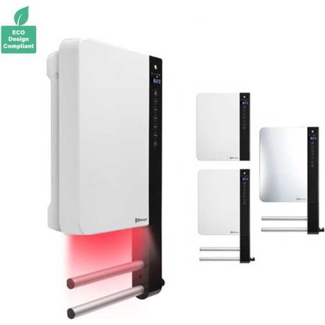 Radiatore Elettrico WINDY - Specchio - Con Porta Salviette Alluminio (1/3)