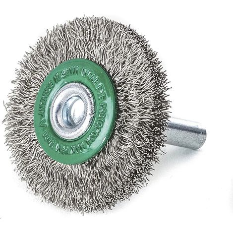 Spazzola circolare lessmann rof filo ondulato 60 mm acciaio inox