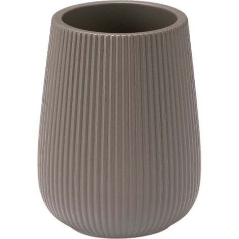 Tazza da bagno grigia a coste (1/5)