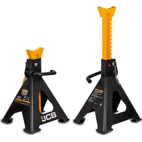 JCB 6 Tonne Automotive Ratchet Axle Stand Set (1/5)