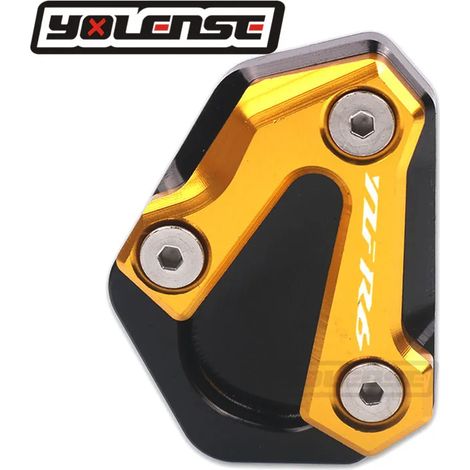 Béquille latérale de moto CNC (Or) - Extension de béquille latérale - Support/plaque de support - Compatible avec YAMAHA YZF-R6 YZF R6 YZFR6 2006-2016 2015 maxpower (1/4)