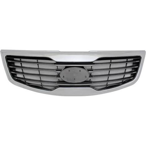 Grille de calandre avant gris argent avec moulure chromée Kia Sportage 3 (SL) 2010-2016
