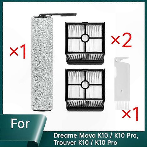 Hauptbürste und Ersatzfilter für den Staubsauger K10, kompatible Ersatzteile, Wartungsset mit Zubehör, geeignet für Modelle der K10-Serie, robuste Qualität, effiziente Reinigung. (1/5)