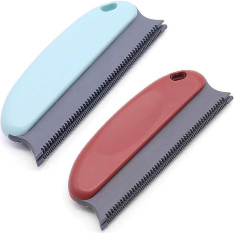 Cepillo para pelo de mascotas PCS, removedor de pelo de perro para alfombras, sofás, autos, peine para pelo de gato, cepillo de goma para pelo de mascotas, productos para la eliminación de pelo de per (1/5)