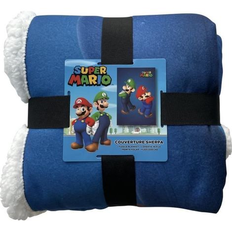 Coperta Sherpa - MARIO BROS - Mario & Luigi - 100 x 150 cm