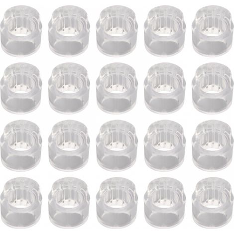 BEBUSINGOTO 20 Pcs Klar PVC Tür Griff Stoßstangen Anti-Kollision Tür Stopper für Schlafzimmer (1/2)