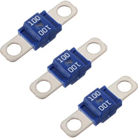 Lot de 3 Fusible Midi 100A Bolt-on Cuivre Galvanisé Pour Voiture Camion Caravane (1/4)