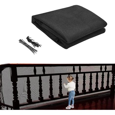 30079cm Filet De Scurit Enfant Pour Escaliers-noir,filet De Protection Pour Balcons,filet Anti-chute Pour Chats (1/4)