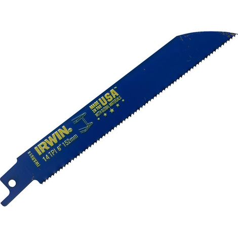 Irwin 150mm 14 TPI Metal Cutting Hacksaw Blades – 2 Pieces, Alternative to LAMA PER SEGA (1/3)