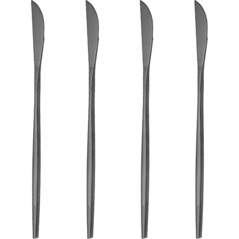 Ensemble Couverts Inox - Acier Inoxydable Poli Miroir - Pour Repas Quotidiens Et Fêtes - Set 24 Pièces (1/5)