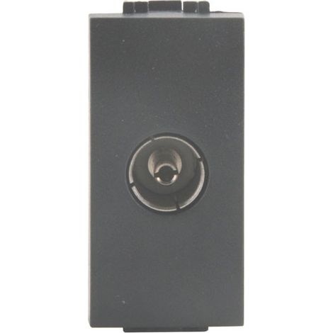 PRISE COAXIALE TV 'MYLIFE' Gris