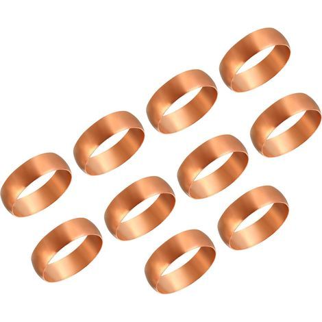22 mm Außendurchmesser Rohr-Kompressionshülsen-Endkappen, 10er-Pack Kupfer-Kompressionsverschraubungs-Endkappen-Sortiment für Luft, Wasser und Gas (1/5)