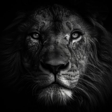Tableau sur verre visage du lion 30x30 cm - Impression sur Verre - Image HD  imprimée sur Verre - Tableau mural décoratif en verre - Finition Brillante - Fabriqué en France (1/5)