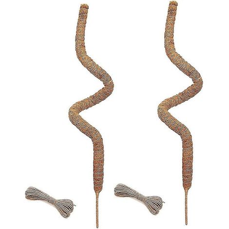 Lot de 2 poteaux en mousse de 48 pouces, poteaux en mousse pliables pour plantes grimpantes Monstera d'intérieur, treillis de jardin (1/3)