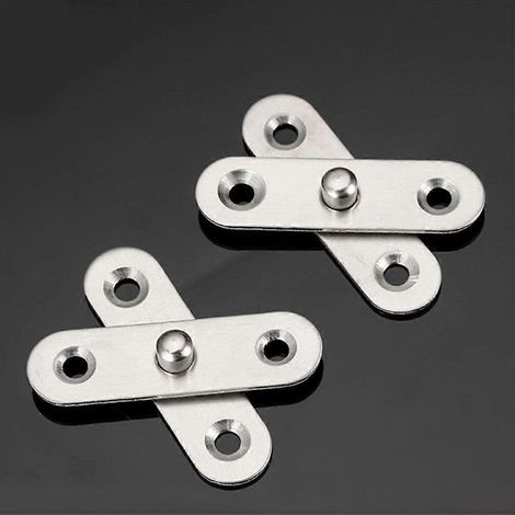 Charnières pivotantes à 360° pour portes : Charnières invisibles en acier inoxydable, charnières pivotantes robustes à axe vertical pour portes de placard, lot de 20, 5,70X (1/4)
