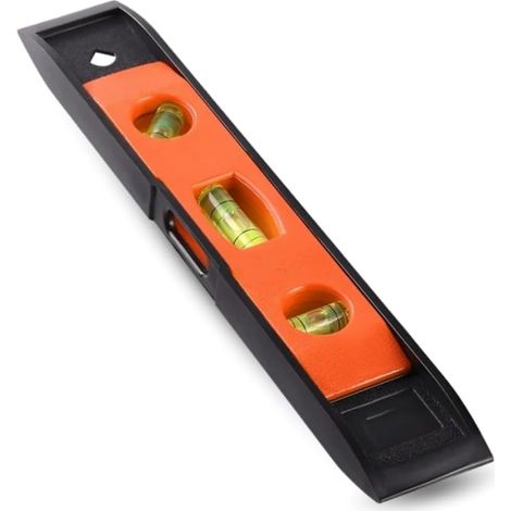 Niveau à Bulle Magnétique - Précision Optimale et Lecture Facile - Polyvalent Compact et Léger - 23cm) (1/5)