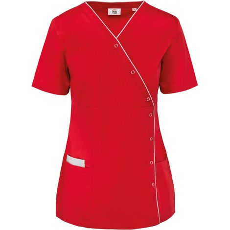 Cappotto di servizio in policotone da DONNA con bottoni a pressione WK. Progettato per funzionare Rosso XXXL (1/3)