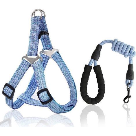 Ensemble de laisse pour poitrine et - BEARWIN - dos pour animaux de compagnie laisse réglable pour chien (1/5)