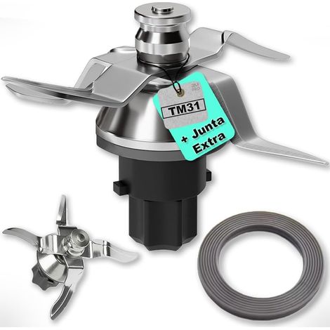 Lame de Rechange TM31 Acier Inox SUS420 avec 2 Joints Couteau Robuste Mixage Quotidien Cuisine (1/5)