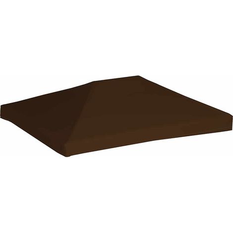 vidaXL Copertura Superiore per Gazebo 310 g/m² 3x4 m Marrone