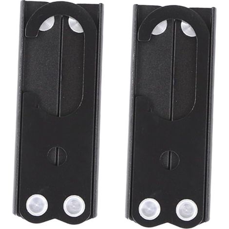 Lot de 2 portants à vêtements portables noirs en métal, cintres de voyage, séchoir à linge pliables, porte-manteau pliable, séchoir à linge portable (1/4)