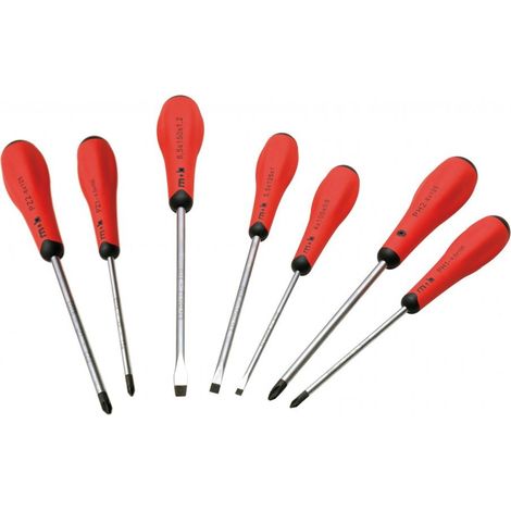 Jeu de 7 tournevis fente + phillips® + pozidriv® - MOB (1/4)