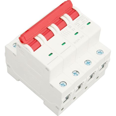 Disjoncteur miniature 4P CC 1000 V, montage sur rail DIN, protection contre les courts-circuits pour système solaire (1/5)