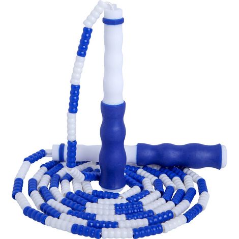 Corde à sauter pour adultes et enfants, tressée et souple, longueur ajustable, anti-nœuds, idéale pour l'exercice et la perte de poids. (1/5)